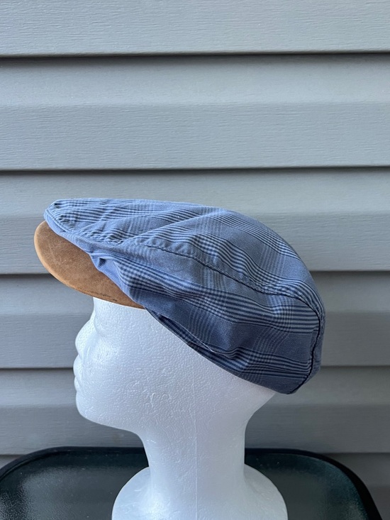 Nike Other - Vintage 90s Nike Flat Cap Newsboy Cabbie Golf Hat Swoosh Blue Rare